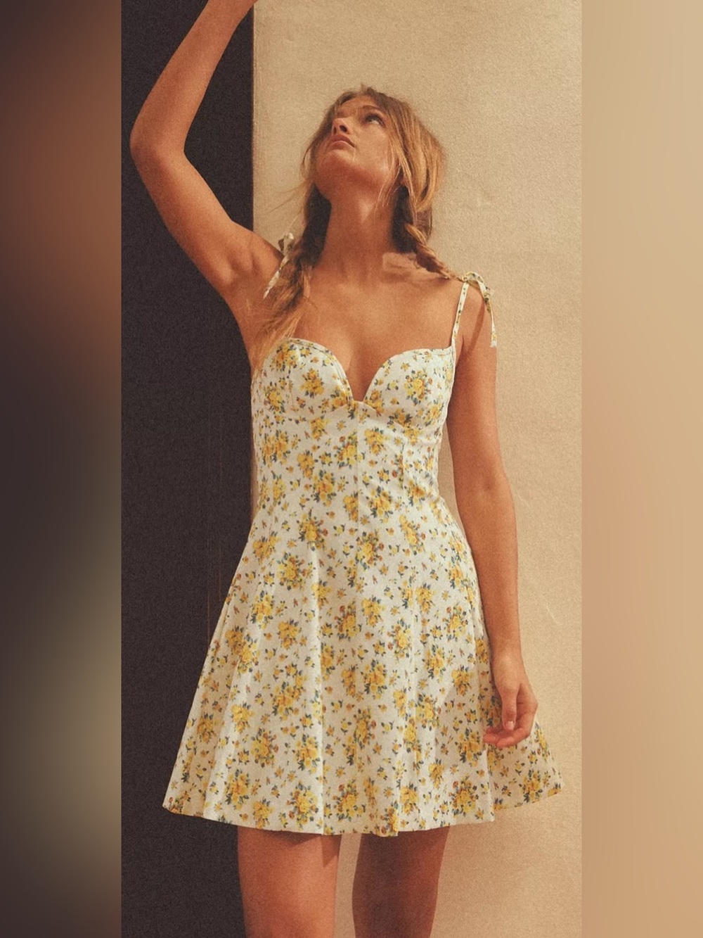 NWT Zara Floral Poplin Mini Dress